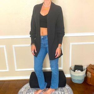 Dark gray/grey cardigan sweater size medium